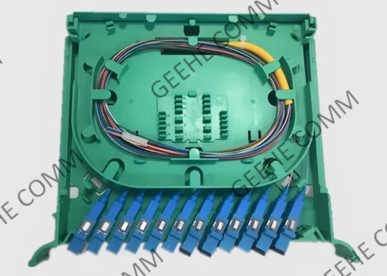 وضع فردي SC UPC Fanout 12 نواة مقسم الألياف البصرية PLC 0.9 مم