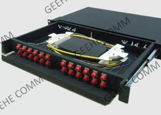 إدراج زركونيا لوحة التصحيح المفردة 2U 24 منفذ FC الألياف البصرية