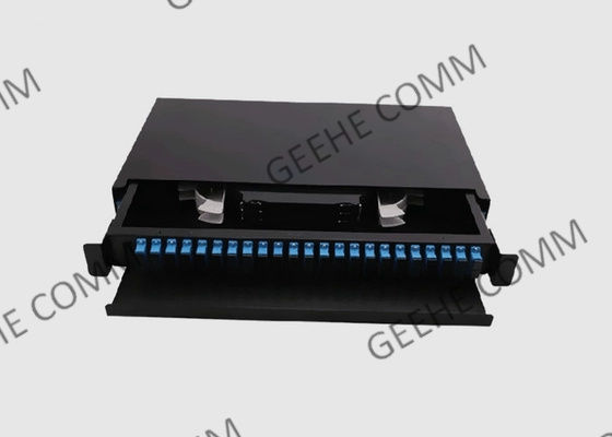 24 منفذ SC UPC محول الرف جبل 1U لوحة التصحيح لمركز البيانات