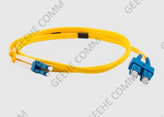 Multimode LC إلى SC Duplex Fiber Patch Cord 30M أطوال