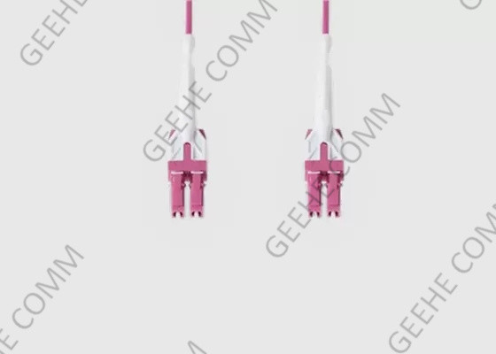Uniboot مع Push Pull Tab LC / LC Duplex 2.0mm OFNP Fiber Patch Cable