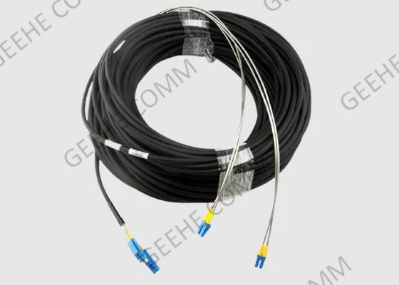 Multimode 3.0mm Corning OFNR Duplex Fiber Optic Patch Cord LC إلى LC 100M