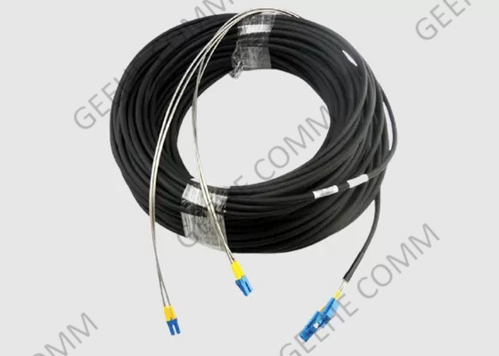 Multimode 3.0mm Corning OFNR Duplex Fiber Optic Patch Cord LC إلى LC 100M