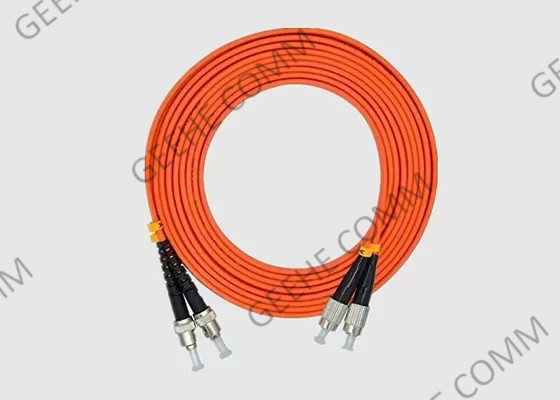FC إلى ST Duplex OM3 0.9mm 1m Multimode Fiber Optic Patch Cord