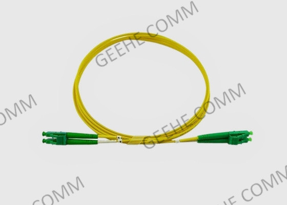 دوبلكس متعدد الوضع G657A2 LSZH كابل تصحيح الألياف البصرية LC / APC إلى LC / APC 10 متر