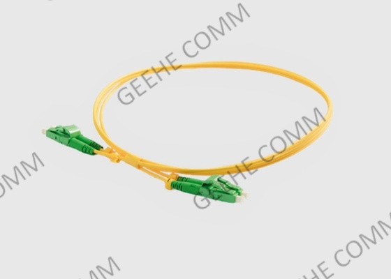 دوبلكس متعدد الوضع G657A2 LSZH كابل تصحيح الألياف البصرية LC / APC إلى LC / APC 10 متر