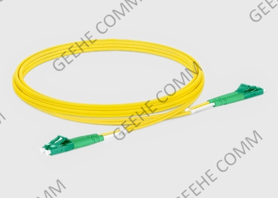 LC APC إلى LC APC Duplex OS2 Single Mode PVC Fiber Optic Patch Cable 5M 2.0mm