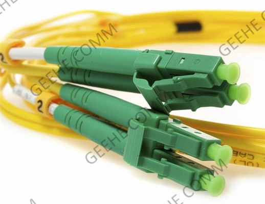 LC APC إلى LC APC Duplex OS2 Single Mode PVC Fiber Optic Patch Cable 5M 2.0mm