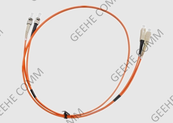 SC إلى ST Duplex Multi Mode OM1 PVC كابلات الألياف البصرية التصحيح 2.0 مم
