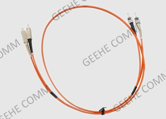 SC إلى ST Duplex Multi Mode OM1 PVC كابلات الألياف البصرية التصحيح 2.0 مم