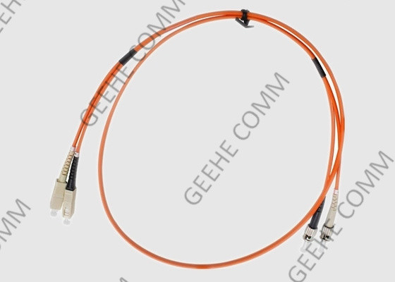 SC إلى ST Duplex Multi Mode OM1 PVC كابلات الألياف البصرية التصحيح 2.0 مم