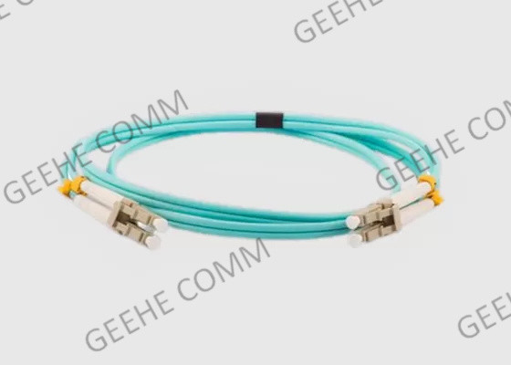 50/125 ميكرومتر OFNR المصنف 10 جيجابت Lc Lc Om3 Patch Cord Multimode