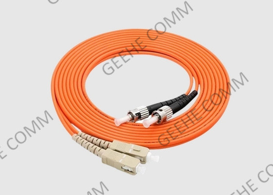 3M ST / SC Duplex Multimode Fiber Patch Cable برتقالي 50/125 OM2 3.0mm