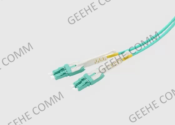 Multimode Duplex LC / LC Uniboot 50 Micron Aqua OM4 Patch Cord
