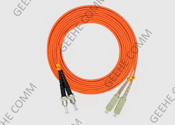 وصلة الألياف الضوئية G657A ST إلى SC Duplex 10G Single Mode Fiber Patch Cord