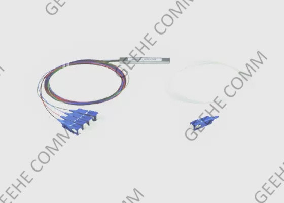 1x4 وحدة صغيرة 900μm SC / UPC LZSH مفردة الألياف البصرية Y الفاصل