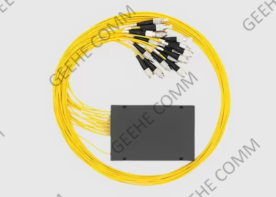 50:50 تناسب فاصل الألياف البصرية عالي الكثافة 1 × 16 لـ FTTH &amp; GEPON