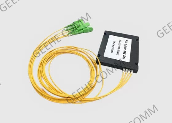 1x4 PLC ABS Box نوع الألياف البصرية الفاصل SC إلى UPC للكيبل التلفزيوني / FTTH