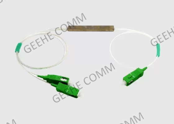 5G 1 × 2 FTTH SC APC فاصل بصري 0.9 مم مع 2 في 1 خارج
