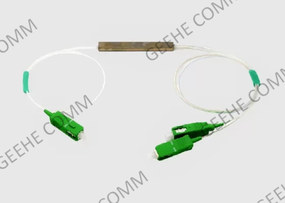 5G 1 × 2 FTTH SC APC فاصل بصري 0.9 مم مع 2 في 1 خارج