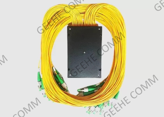 PLC Fiber Optic Cable Splitter 1x64 ABS Box SM 2mm 1m FC أجهزة توصيل APC