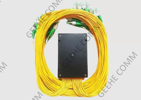 PLC Fiber Optic Cable Splitter 1x64 ABS Box SM 2mm 1m FC أجهزة توصيل APC