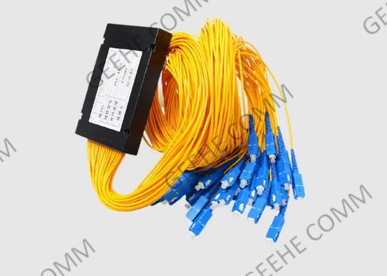 1x32 SC-UPC الألياف البصرية PLC الفاصل وحدة وضع واحد كورنينج الألياف