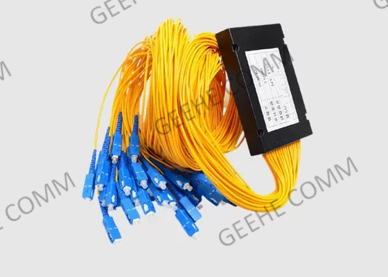 1x32 SC-UPC الألياف البصرية PLC الفاصل وحدة وضع واحد كورنينج الألياف