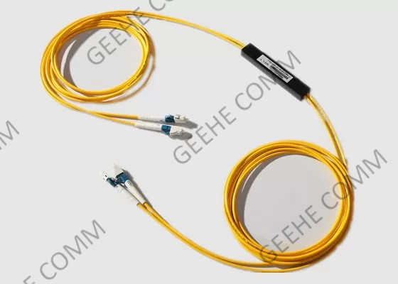 ABS نوع LC APC 1550nm 1m 2 × 2 1x2 Plc الفاصل