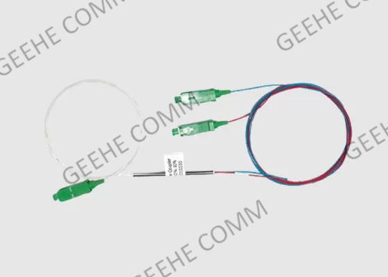 مقرنة الألياف 1X2 القياسية SM 1310nm 1550nm 1M الألياف الطويلة 900um نوع