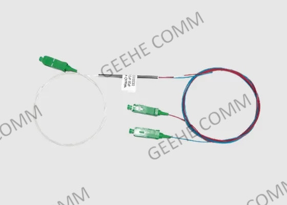 مقرنة الألياف 1X2 القياسية SM 1310nm 1550nm 1M الألياف الطويلة 900um نوع