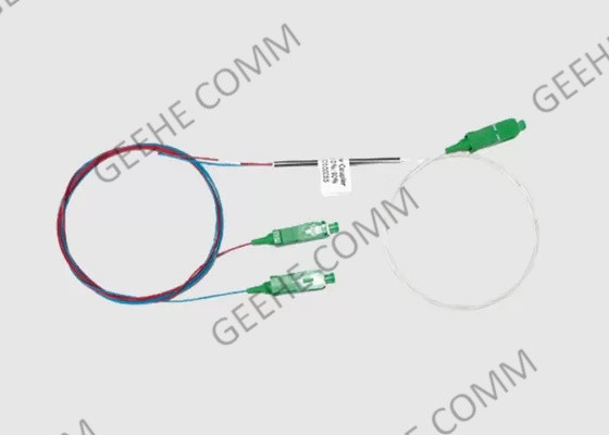 مقرنة الألياف 1X2 القياسية SM 1310nm 1550nm 1M الألياف الطويلة 900um نوع