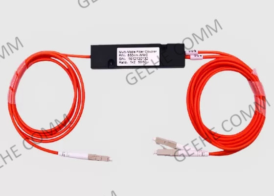 موصلات LC أحادية الوضع ABS Box 1 × 2 مقرنات الألياف البصرية المنصهرة