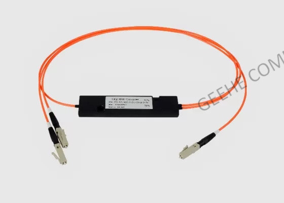 موصلات LC أحادية الوضع ABS Box 1 × 2 مقرنات الألياف البصرية المنصهرة