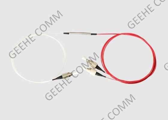 1x2 FC / APC FC / APC 9/125 Singlemode FBT Splitter 1550 0.9mm 10/90 نسبة الانقسام