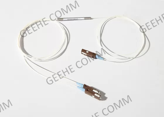1 × 2 Multimode MU 50/125 مقرنة كابل الألياف البصرية