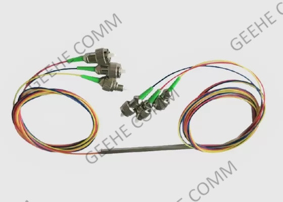 أنابيب الصلب العارية الألياف 250um 3 × 3 مقرنة الألياف البصرية مع موصلات FC