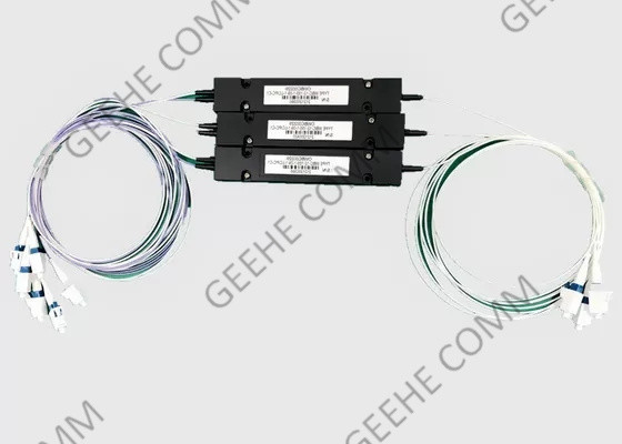 المصنع النهائي 850nm MM 2/98 اقتران Ration LC / PC 1 × 3 FBT Coupler لـ GPON