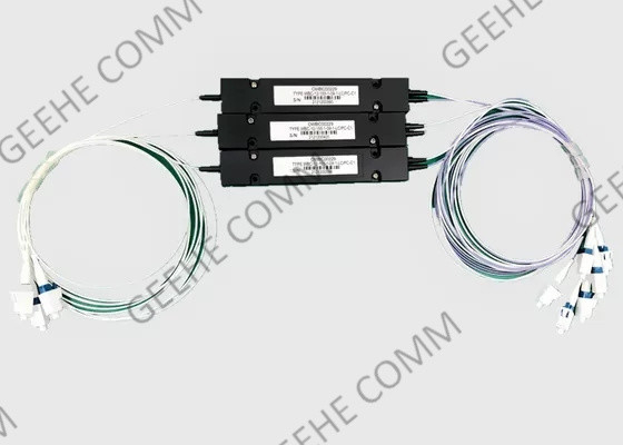 المصنع النهائي 850nm MM 2/98 اقتران Ration LC / PC 1 × 3 FBT Coupler لـ GPON