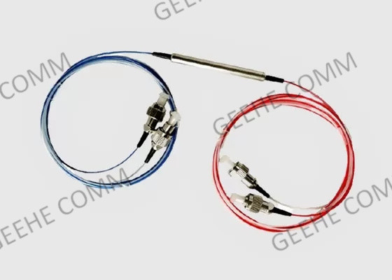 وضع فردي 2X2 FC / APC FBT Splitter نافذة مزدوجة 0.9 مم من الألياف مع أنبوب فضفاض