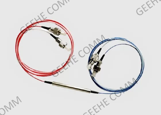 وضع فردي 2X2 FC / APC FBT Splitter نافذة مزدوجة 0.9 مم من الألياف مع أنبوب فضفاض