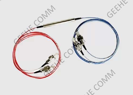 وضع فردي 2X2 FC / APC FBT Splitter نافذة مزدوجة 0.9 مم من الألياف مع أنبوب فضفاض