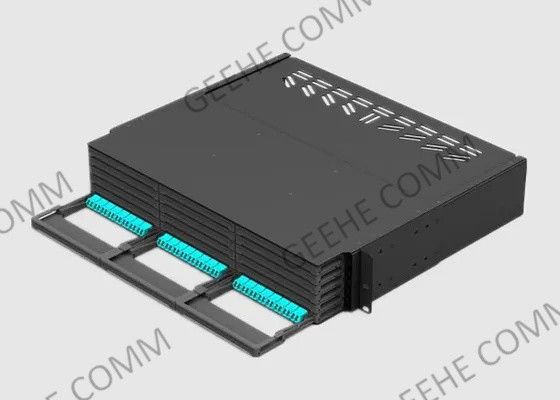 2U Rack Mount MPO إلى LC 288 Core HD Patch Panel