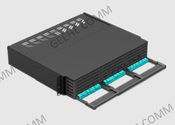 2U Rack Mount MPO إلى LC 288 Core HD Patch Panel