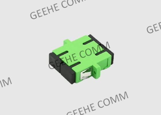 متعدد الوضع المزدوج البلاستيك الأخضر SC APC محول الحاجز مع الشفاه