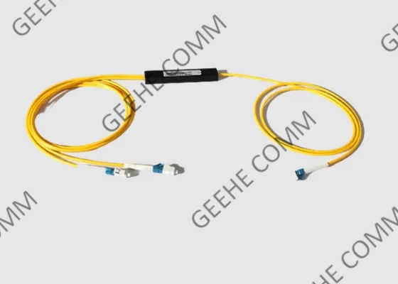 FTTH نسبة فاصل النافذة المزدوجة LC / UPC 1x2 FBT Coupler WDM