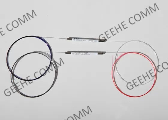 وضع واحد 1550nm PM الألياف 1 × 2 مقرنة WDM الألياف البصرية