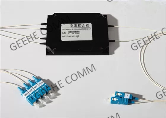 2 × 4 Fan Out 1480nm وحدة الألياف البصرية WDM المنصهرة