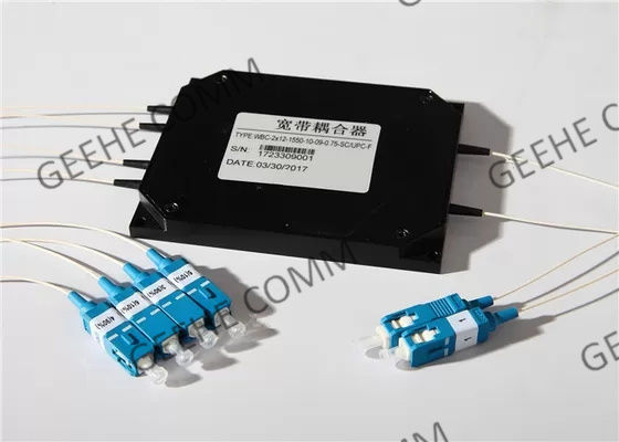 2 × 4 Fan Out 1480nm وحدة الألياف البصرية WDM المنصهرة