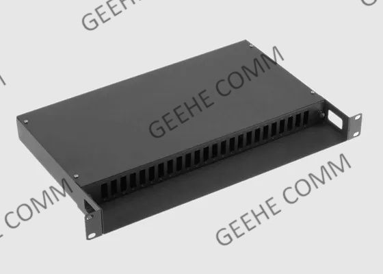 لوحة تصحيح الألياف البصرية 24 Core FC ODF 3U المثبتة على الرف